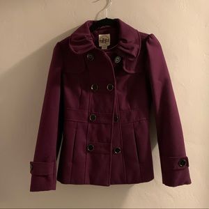 Purple peacoat by Hydraulic
